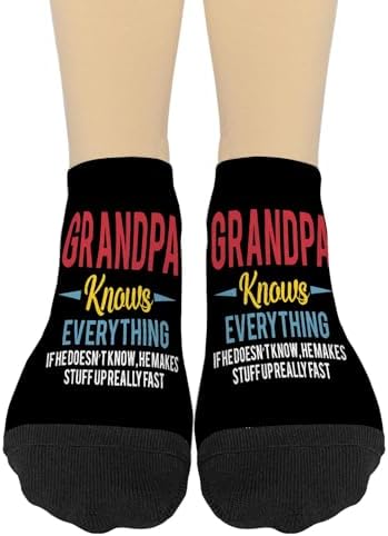 Ankle Socks For Drawing Lots Grandpa Knows Everything