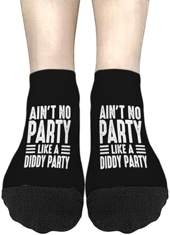 Aint No Partys Like A Diddy Partys Mens Calf Socks Liner