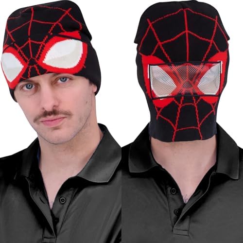 Miles Morales Spider-Man Roll Down Cuff Beanie Hat