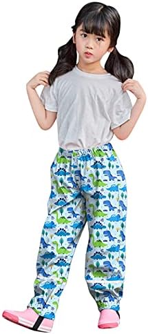 Cartoon Dinosaur Print Child Rain Pants