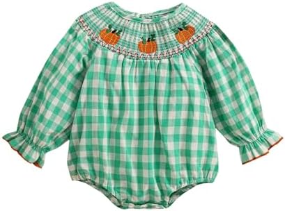 Pumpkin Plaid Romper Hello Pumpkin Baby Festive Bestie Sp Halloween Softy ToddlerRowsrows
