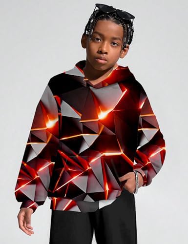 Premium 3D Print Graphic Pullover for Boys