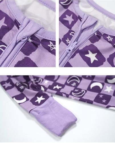 Teach Leanbh Baby Bamboo Viscose Pajamas with Mittens and Feet Cuffs