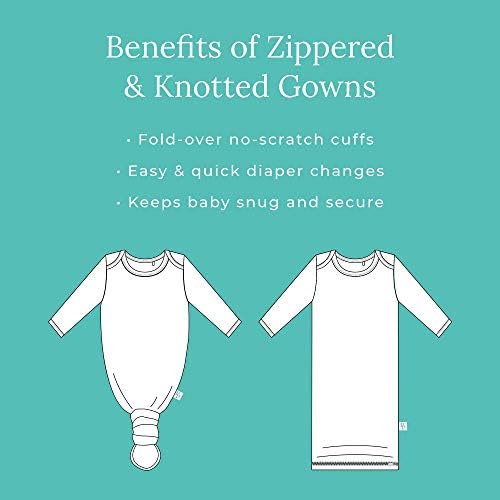 Posh Peanut Newborn Knotted Baby Gown Ultra-Soft