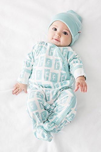 Babysoy Organic Alphabet Footie Onepiece for Newborns 03-06 Months