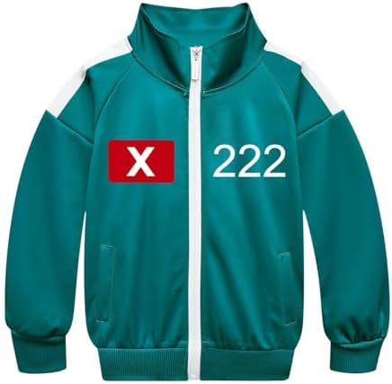 Perfect for Kids Green Tracksuit with K-Drama Player Number