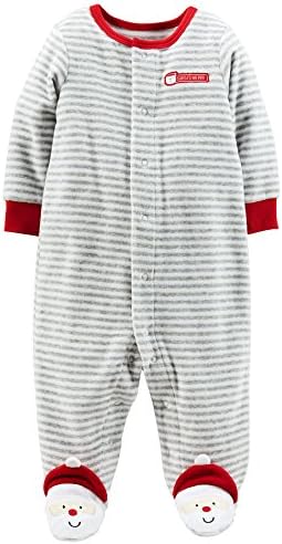 Carters Santa Claus Christmas Sleep N Play Footie for Newborn Baby