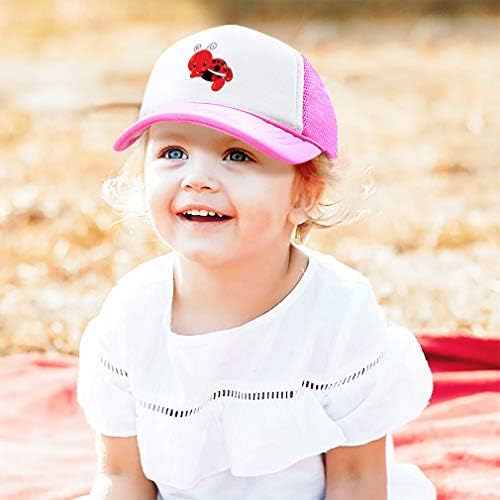 Perfect for Boys and Girls Adjustable Ladybug Truckers Hats