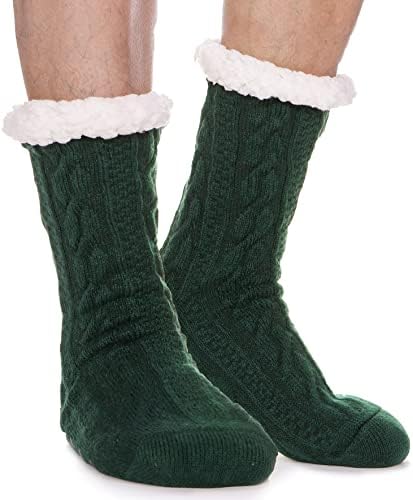 EBMORE Mens Cozy Fuzzy Socks