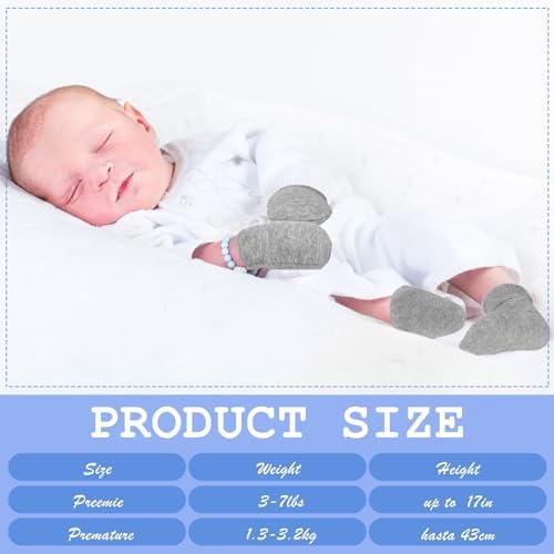 BreathFFY Preemie Mitten Sock Set for Newborns