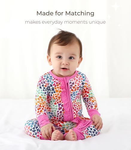 DREAMHALO Baby GirlRomper 2-Way Zipper Visco BAMBOO ROMPER