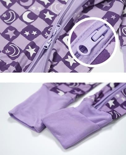 Teach Leanbh Baby Bamboo Viscose Pajamas with Mittens and Feet Cuffs