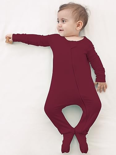 GUISBY Rayon Bamboo Sleepers with 2 Way Zippers for Baby Girls