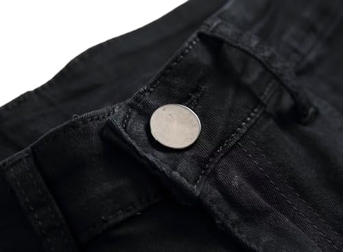 Mens Slim Ripped Skinny Jeans Distressed Design