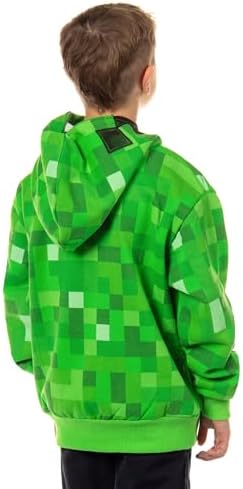 Mad Engine Minecraft Boys I AM Creeper Full-Zip Mathy hoodie