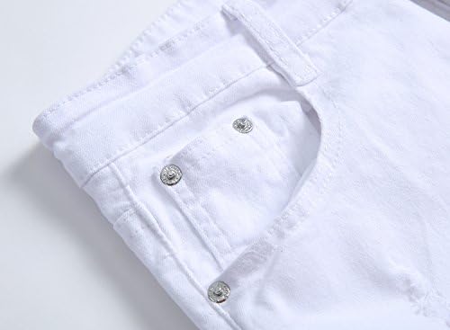 FREDD MARSHALL Mens Slim Ripped Jeans