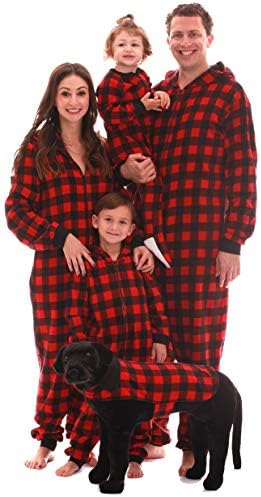 Matching Buffalo Plaid Adults Onesie