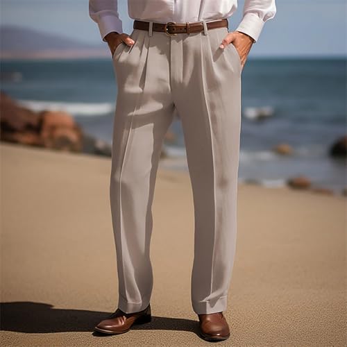 Durable Cotton Linen Pants for Men Lightweight and breathable