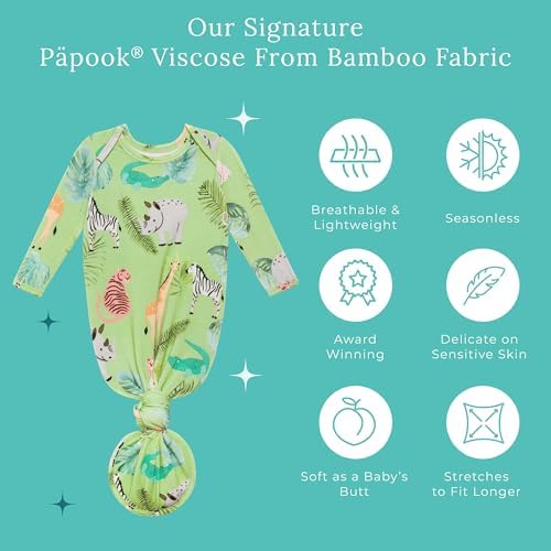 Posh Peanut Newborn Knotted Baby Gown 0-3 Months
