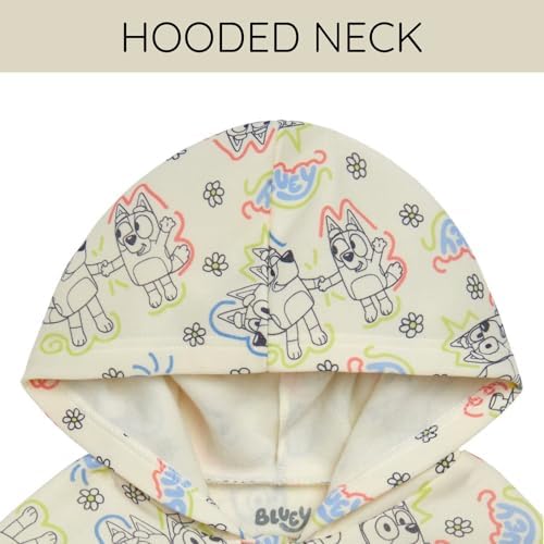 Bluey Cozy Sherpa Zip-Up Hoodie Toddler Big Kids