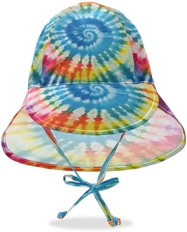 Emelivor Rainbow Tie Dye Spiral Baby Sun Hat