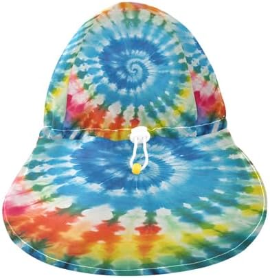 Emelivor Rainbow Tie Dye Spiral Baby Sun Hat