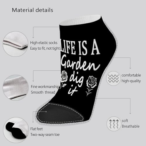 Lifes A Garden Boys Crew Socks Smooth Comfortable for the Day