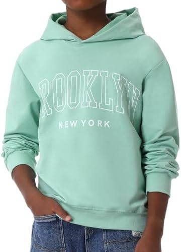 EXARUS 3 Pack Boys Hoodie Letter Print Sweatshirt Kids Graphic Long Sleeve