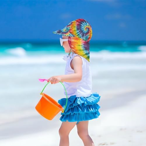 Emelivor Tie-Dye Spiral Baby Sun Hat UPF 50
