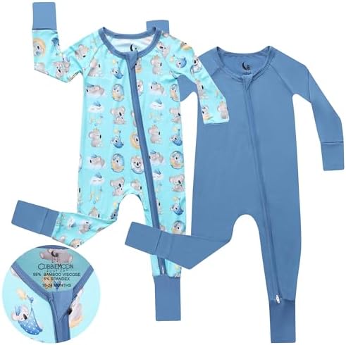 2-Pack Bamboo Viscose Baby Sleepers