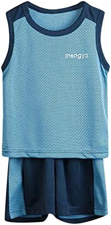 AMIMOJY Toddler Boys Girls Summer Sport Suit Set
