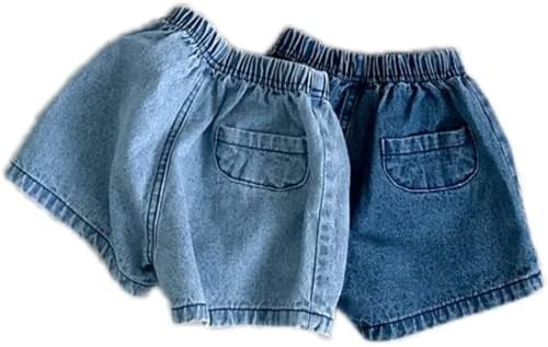 EISHOW Unisex Denim Bloomers Shorts 2pcs Set for 0-3 Years
