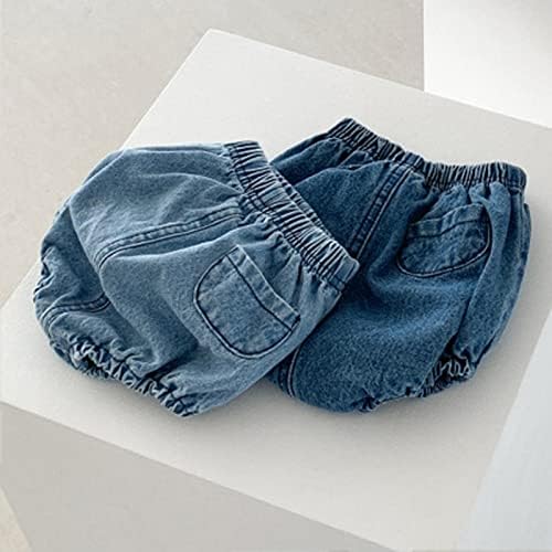 EISHOW Baby Denim Bloomers 2pcs Shorts Set for 0-3 Years