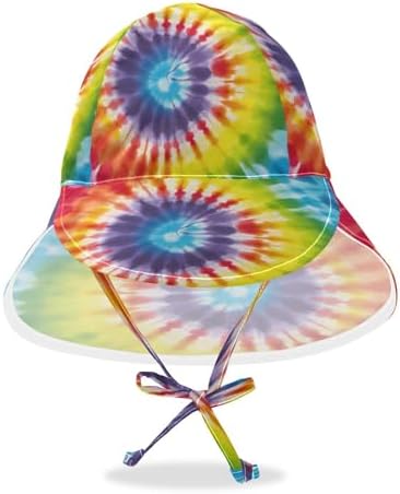 Emelivor Tiedye Rainbow Baby Sun Hat UPF 50