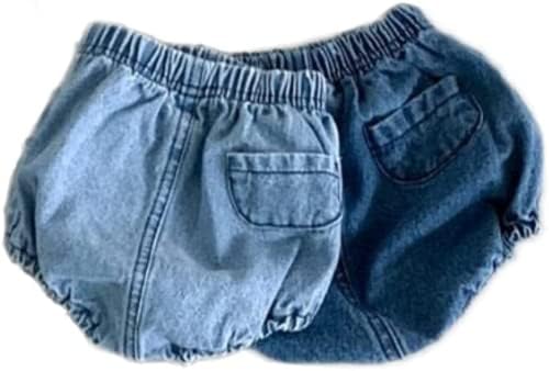 EISHOW Baby Denim Bloomers 2pcs Shorts Set for 0-3 Years