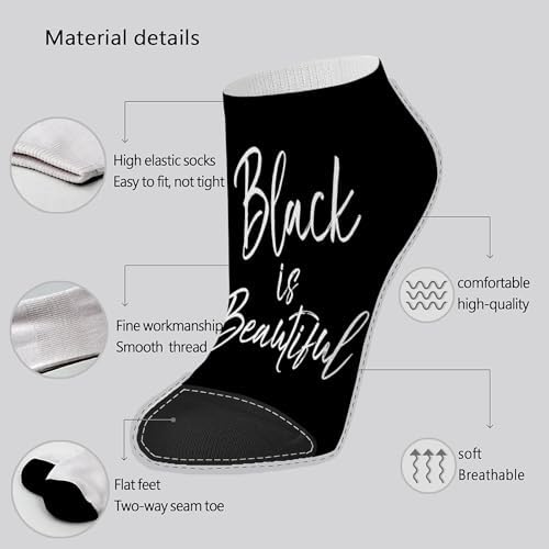 B Is for Brilliants Unique Black Ankle Socks for Girls