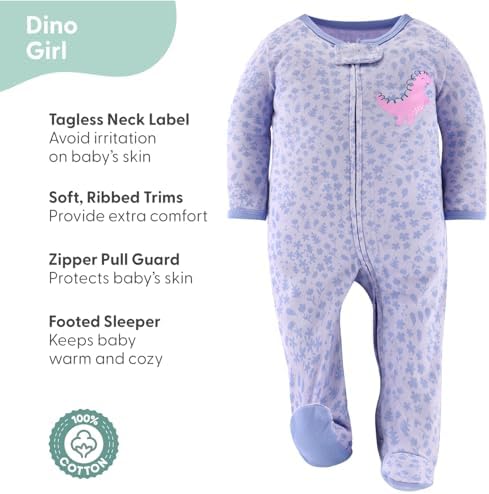 The Peanutshell Baby GirlsSleepers Rompers Soft Cozy Stylish for Newborns