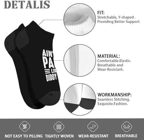 Aint No Partys Like A Diddy Partys Mens Calf Socks Liner