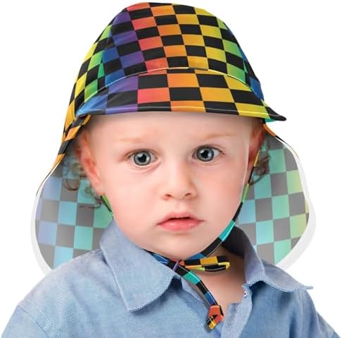 Baby Sun Hat for Girls Boys with Cool Iridescent Design