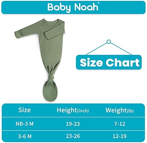 Baby Noah Knotted Gown Newborn Baby Set