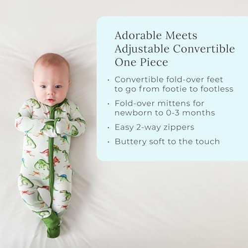 Posh Peanut Convertible Baby Sleepers Footless Pajamas for Boys Girls