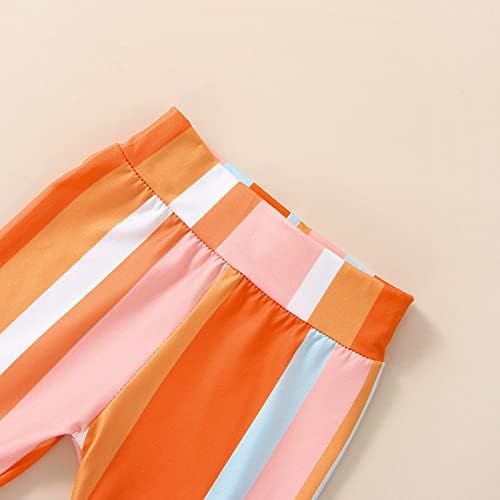Kupretty Baby Girl Summer Crop Top Bell Bottoms Set