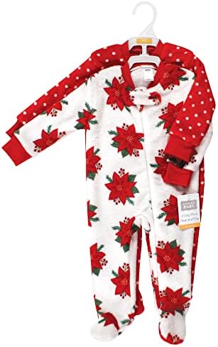Hudson Baby Baby Girls Plush Sleep and Play Set