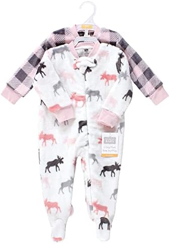 Hudson Baby Baby Girls Plush Sleep and Play