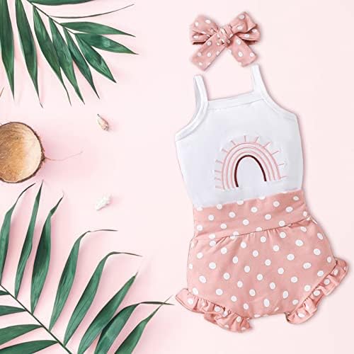 Adorable Toddler Girls Camisole Romper Set with Flared Pants