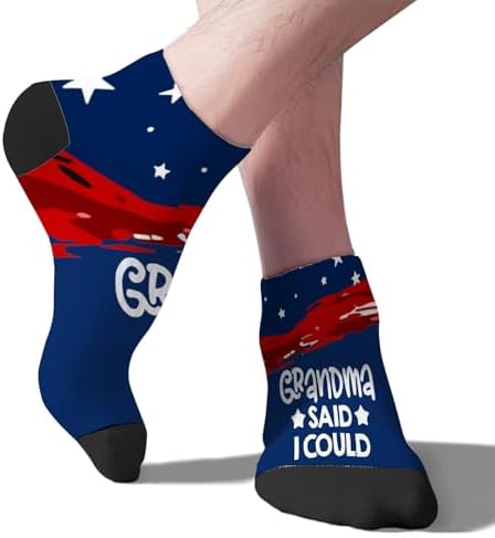 Stylish Ankle Socks for Grandchildren Easy-Fit Design