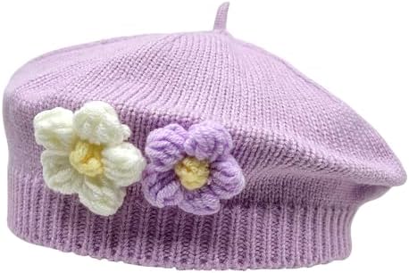 ACFUN Little Girls Beret Knit for Kids Toddler Trendy Cozy Fashion