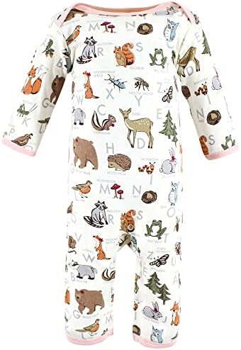 Touched by Nature Baby Girls Organic Cotton Coveralls