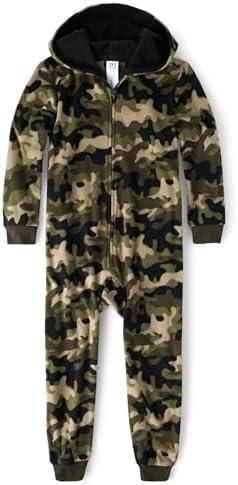 The Childrens Place Boys 100 Fleece One-Piece Pajama