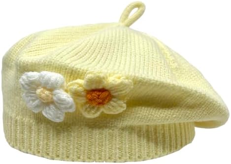 ACFUN Little Girls Knitted Beret for Toddler Soft Warm French Artist Hat